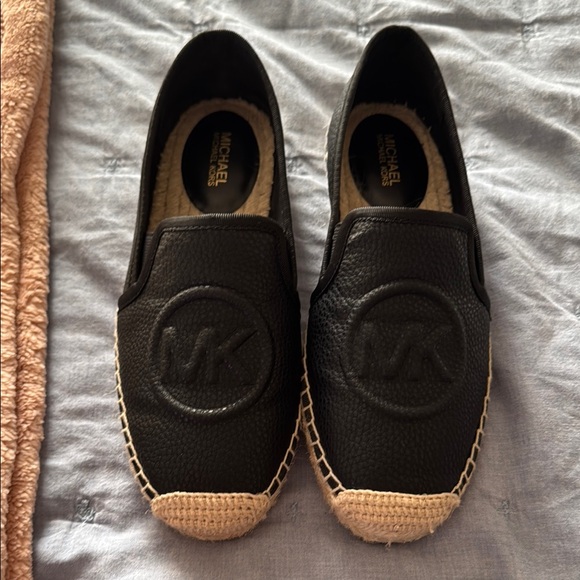 Michael Kors Black Espadrille Loafers - Picture 1 of 3